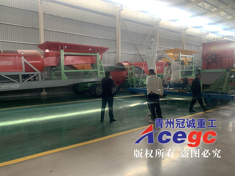浙江洗沙机发货现场