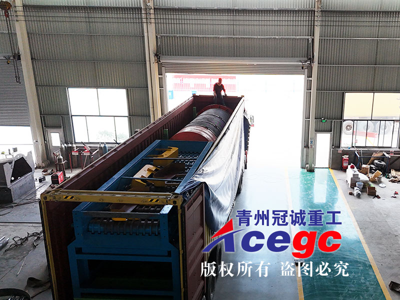 移动滚筒筛洗砂机发往江西